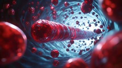 Vivid Visualization of Red Blood Cells in Motion