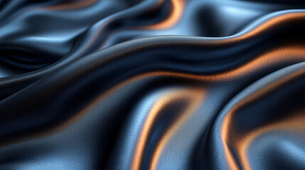 Obraz premium A glossy black runway for high fashion accessories solid color background.