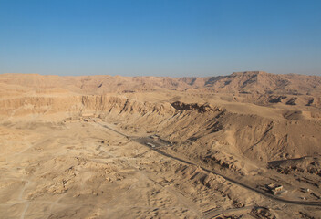 Landscape on West bank of Luxor in the morning, Egypt