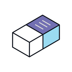 Eraser vector icon