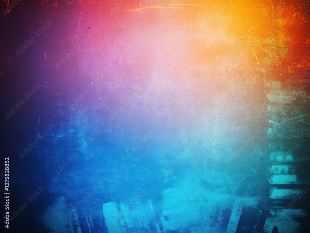 Poster Colorful abstract background with gradient effect and blurred design elements for creative projects