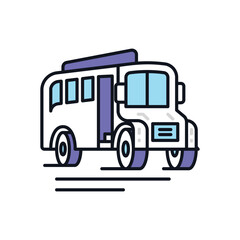 School bus vector icon
