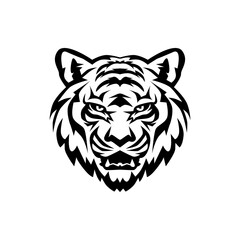 The tiger icon is black on a white background.