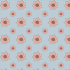seamless pattern with snowflakes