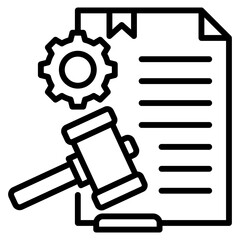 legal system single icon