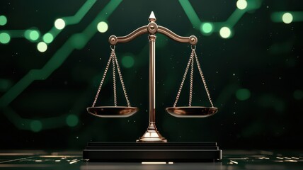 A conceptual image of a digital scale weighing Freedom against Penalty, symbolizing legal balance and control