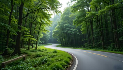 Obraz premium road in the woods