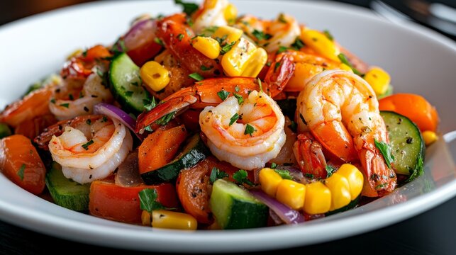 chupe de camarones, shrimp floating in deliciously thick broth made from corn and vegetables