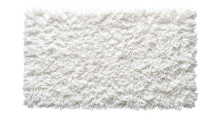 Striking contrast, a white rug on black background, adding touch of modern elegance to interior design