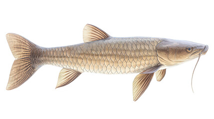 Fototapeta premium Graceful fish with flowing fins navigating the deep blue 