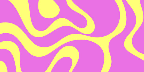 Abstract Wavy Geometric Y2k Texture Vector Design. Cool Trendy Groovy Curvy Pattern. Psychedelic Trippy Liquid Colorful Backdrop.