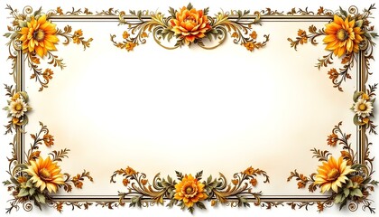 Decorative vintage frames borders backgrounds