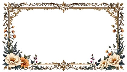 Decorative vintage frames borders backgrounds