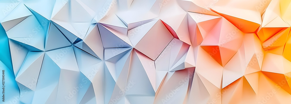 Poster abstract colorful geometric polygonal pattern background image