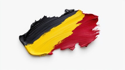 Artistic expression of belgian flag colors on canvas studio setting digital art textured viewpoint cultural significance