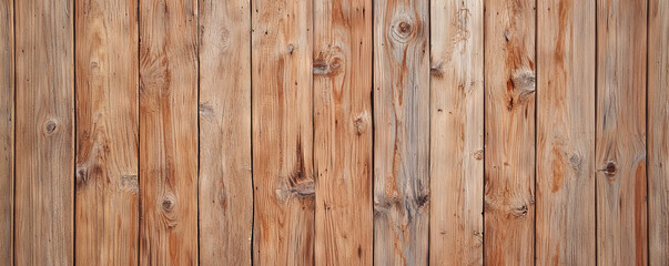 Fototapeta premium Close-up view of vertical wooden planks showcasing natural grain and texture