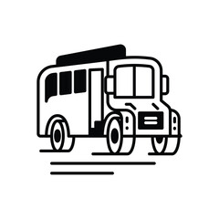 School bus vector icon