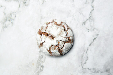 Rustic Cool Whip Chocolate Cookies with Powdered Sugar