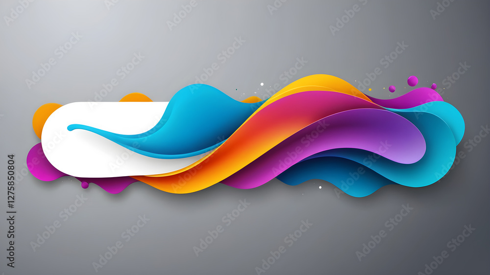 Poster abstract web banner design template. banner - design element