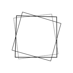 Rectangle frame icon vector. Frame illustration sign. Decorative elements symbol. Ornament logo.