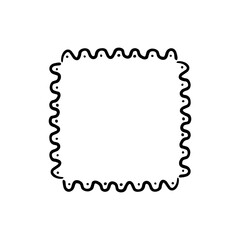 Rectangle frame icon vector. Frame illustration sign. Decorative elements symbol. Ornament logo.