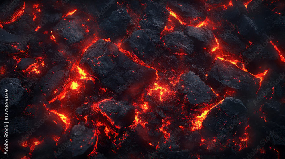 Poster fire sparks floating upward on dark background. glowing orange embers with bright red streaks. hot b