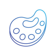 Paint palette vector icon