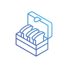 Lunchbox vector icon