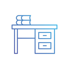 Desk vector icon