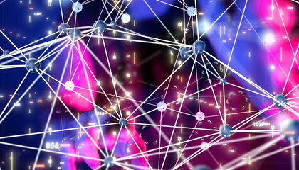 Business intelligence analyst dashboard on virtual