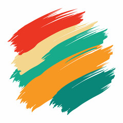 colorful paint brush Artwork | Detailed Brush Stroke