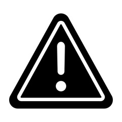 Warning Vector Glyph Icon Design