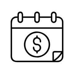 payday loan icon, payday loan line art - simple line art of payday loan, perfect for payday loan logos and icons