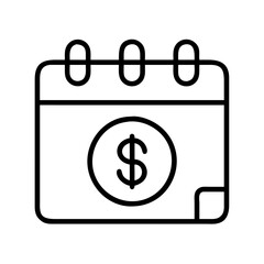 payday loan icon, payday loan line art - simple line art of payday loan, perfect for payday loan logos and icons
