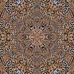 Print-ready pattern consisting of real animal textures