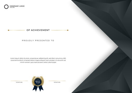 Business certificate template