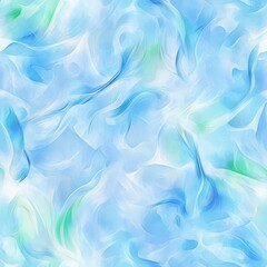 Obraz premium Swirling waves of blue and green create a serene abstract oceanic tapestry