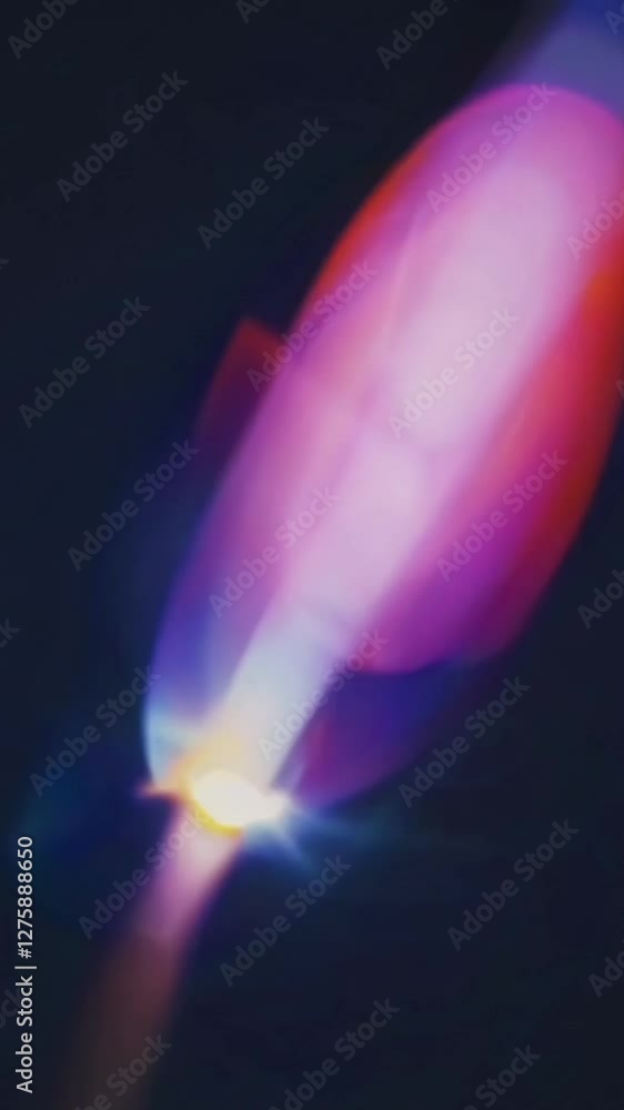 Poster mesmerizing neon light trails in dynamic motion against dark background