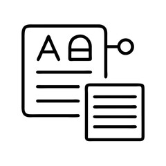 grammar rules icon, grammar rules line art - simple line art of grammar rules, perfect for grammar rules logos and icons