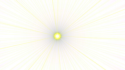 Obraz premium Radiating Light Burst on a Black Background