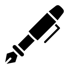 Pen Vector Glyph Icon Design Design