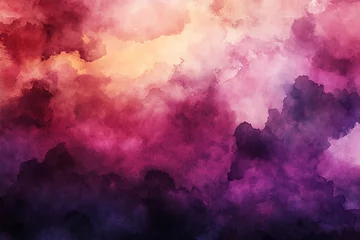  Abstract Watercolor Background: Shades of Pink, Purple, and Red © Suryadil