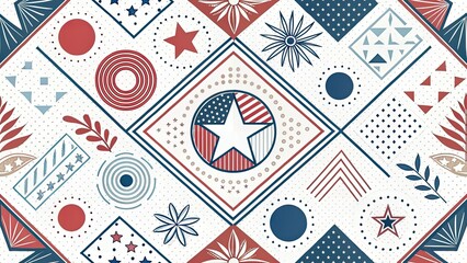 Drone Photography Abstract Memorial Day: Clean Lines, Geometric Shapes, Aerial Remembrance