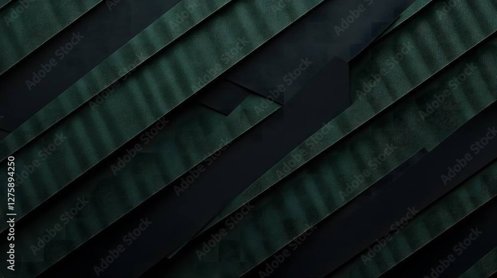 Poster abstract dark green and black diagonal stripes pattern background texture image