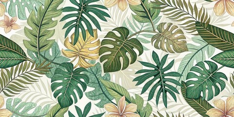 Summer Camouflage Double Exposure: Leafy Background, Nature Print, Fashion Design