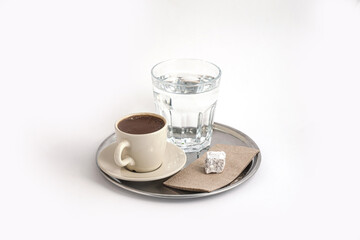 cup of coffee on a saucer