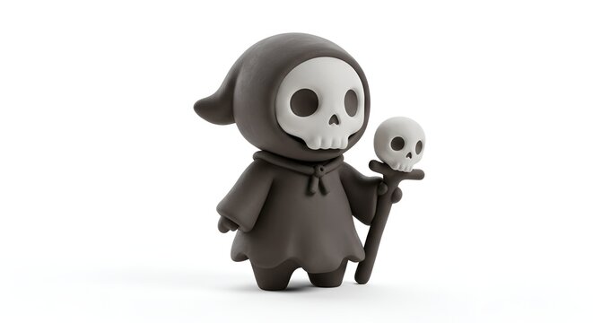 귀여운 사신 3d 점토 인형