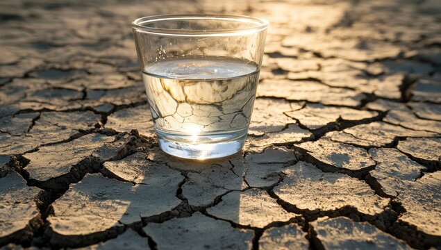 Precious water on cracked earth (3)