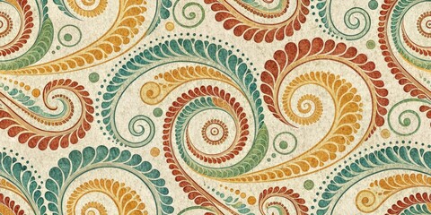 Vintage Spiral Fashion Photography Backdrop - Aged Paper Texture, Abstract Design