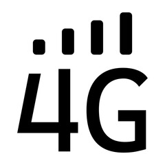 4G Vector Glyph Icon Design